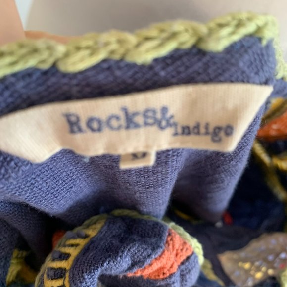 Rocks and Indigo tassle fringe boho blouse - Picture 4 of 9